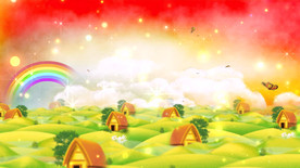卡通彩虹背景