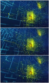 4K科技编码程序背景视频