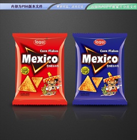 玉米片包装内为平面展开分层文件