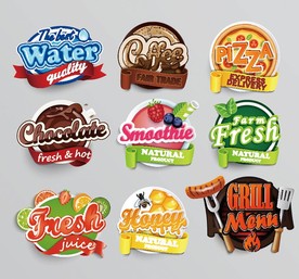 快餐美食餐厅LOGO矢量素材