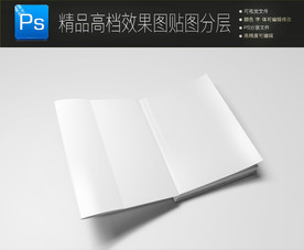 杂志画册封面一键智能贴图效果