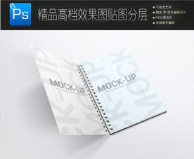 特殊磨砂工艺书籍杂志样机图片