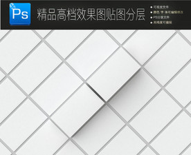 全屏幕高档名片贴图样机PSD