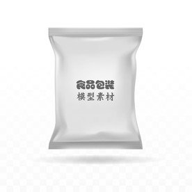 食品包装袋模型素材平面立体矢量