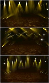 金色舞台灯光背景视频