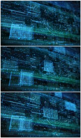 绿色科技线条粒子背景视频