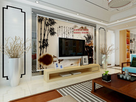 家居背景墙纸样机