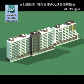 高层住宅 现代高层 小区 住宅