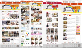 现代装饰公司全站PSD精细分层