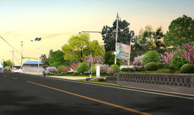 村口景观改造效果图