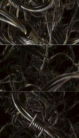 4K扭曲的金属绳索背景