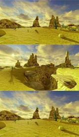 三维沙漠场景