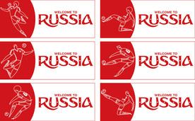 俄罗斯世界杯矢量素材