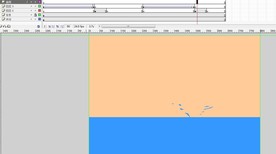 掉落的水珠溅起水花4秒