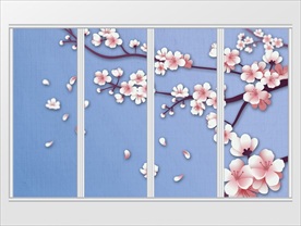 新中式梅花移门