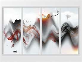 新中式水墨风意境移门