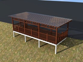 防腐木廊架带材质