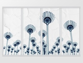 现代简约植物移门