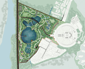 休闲公园景观总平面设计