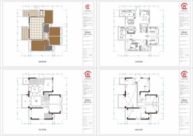 一整套商品房施工平面图