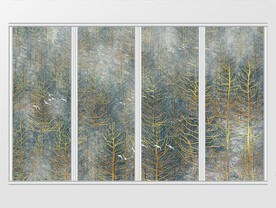 简约质感树林移门