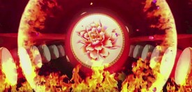 震撼水鼓舞花木兰LED视频背景