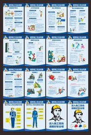 建筑工地施工管理安全漫画