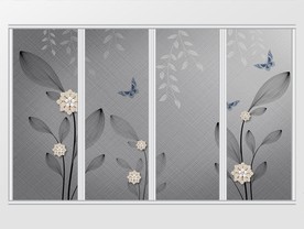 现代简约新中式珠宝移门