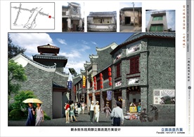 古建筑效果图 门楼牌坊 寺庙广