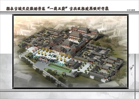 古建筑效果图 门楼牌坊 寺庙广