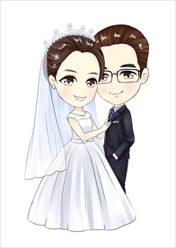 原创卡通Q版婚礼