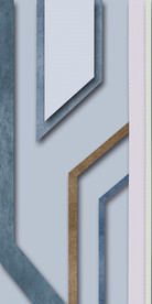 3D立体石纹几何玄关装饰画