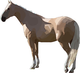 马 矢量手绘素材