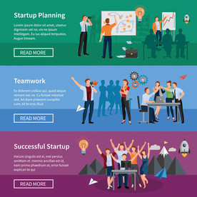 职场团队商务插画