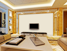 豪华电视墙纸样机