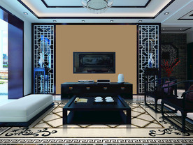 工装背景墙纸样机