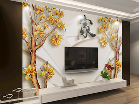 家居壁纸样机图