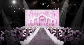 浅紫色浪漫仪式区