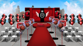 篮球主题婚礼仪式区