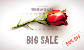 创意立体质感情人节母亲节玫瑰花