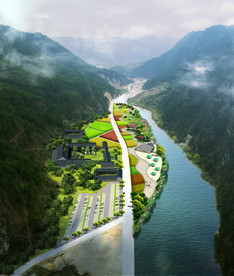 度假山庄景观效果图