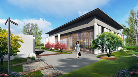 庭院设计景观效果图PSD