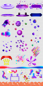 618理想生活季渐变流体装饰