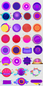 淘宝天猫88大促圆形装饰素材