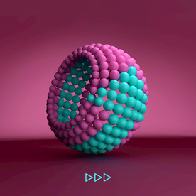 创意炫彩立体空间球体圆形球