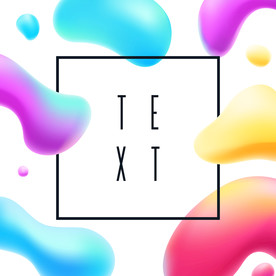 地产商业综合体炫彩几何图形海报