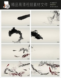 江南水墨中国风LED视频背景