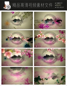 中国风江南水墨LED视频背