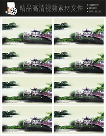 中国风江南水墨LED视频背