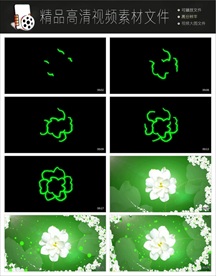 MPG唯美水彩卡通草原视频
